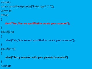 Javascript conditional statements 1 | PPTX | Programming Languages ...