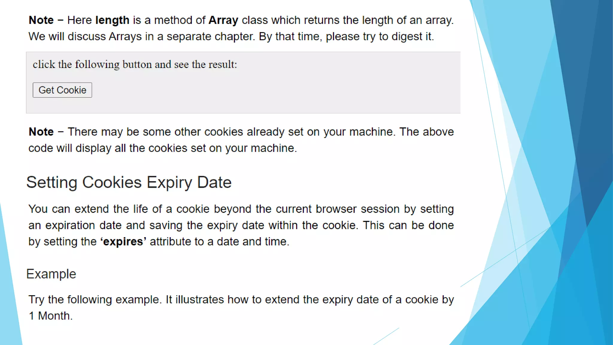 Java script cookies | PPT