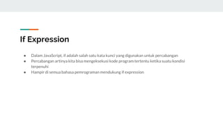 JavaScript Dasar | PPTX