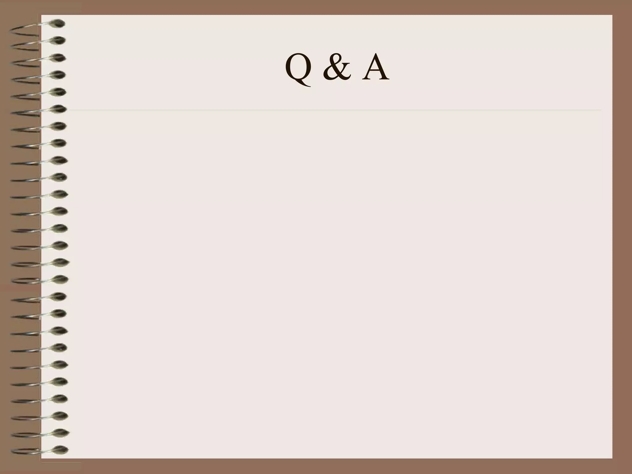 Q&A
 