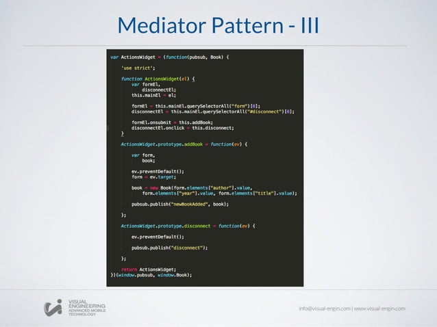 Workshop 2: JavaScript Design Patterns | PPT