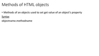 Javascript dom | PPTX