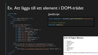 JavaScript & DOM