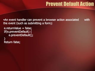 Javascript dom event | PPT