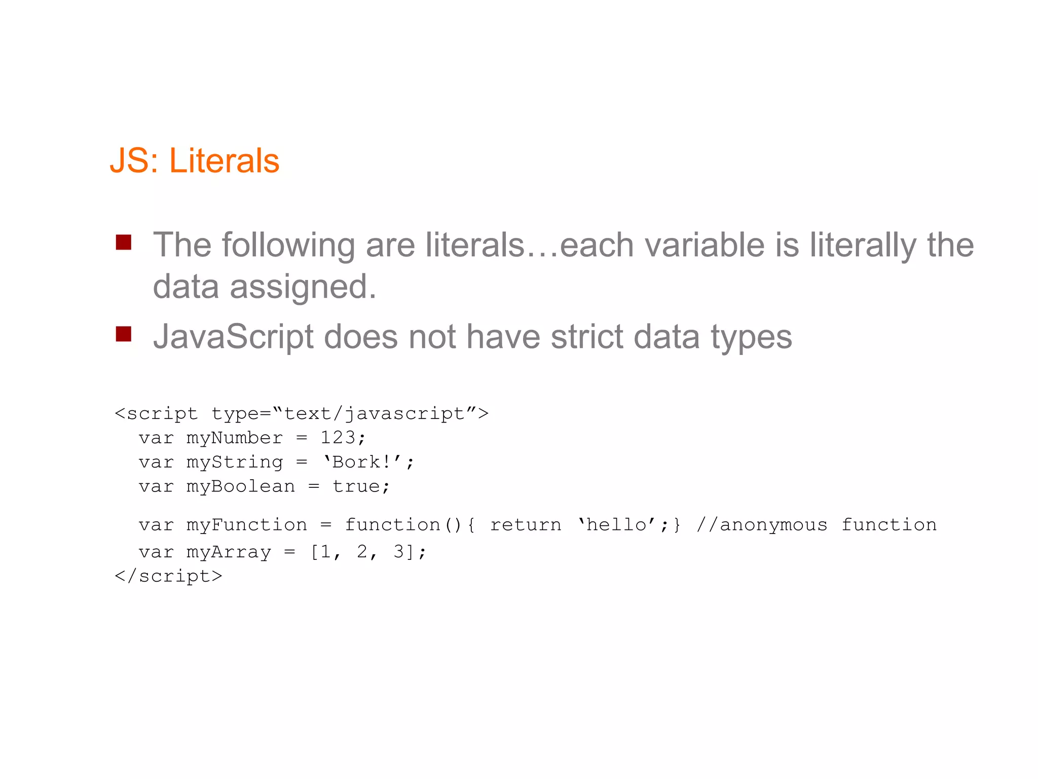 JavaScript & Dom Manipulation | PPT | Web Design and HTML | Internet