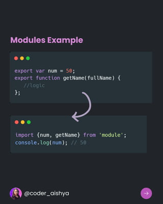 Modules Example
@coder_aishya
 