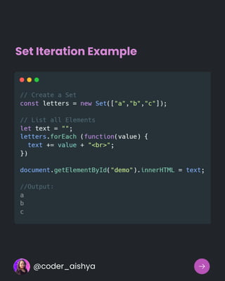 Set Iteration Example
@coder_aishya
 