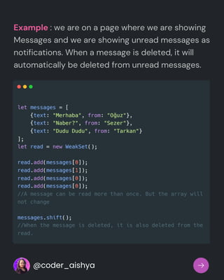 Example : we are on a page where we are showing
Messages and we are showing unread messages as
notifications. When a message is deleted, it will
automatically be deleted from unread messages.
@coder_aishya
 
