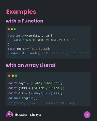 Examples
with a Function
with an Array Literal
@coder_aishya
 