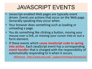 Javascript event handler | PPTX