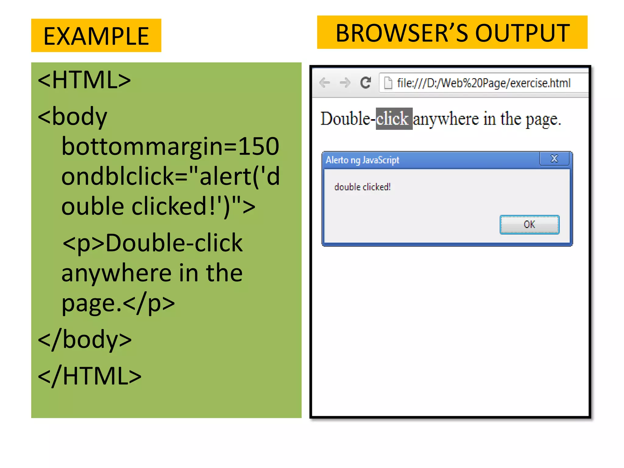 Javascript event handler 2 | PPT