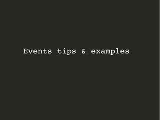 Event handling using jQuery | ODP