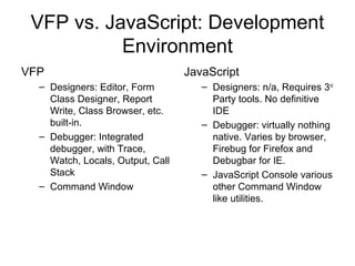Java script for foxpro developers