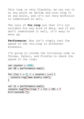 Javascript for loop | PDF