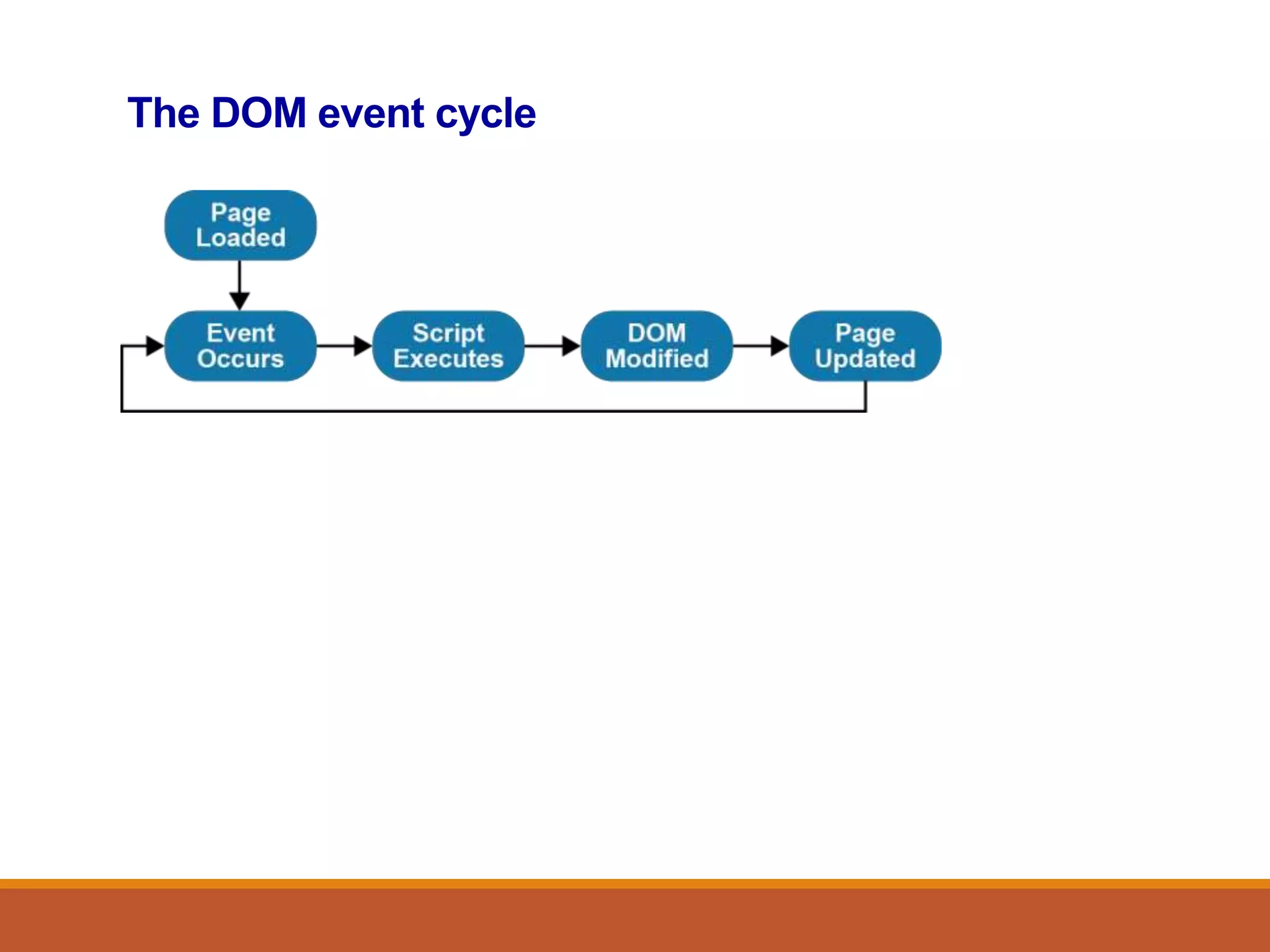 The DOM event cycle
 