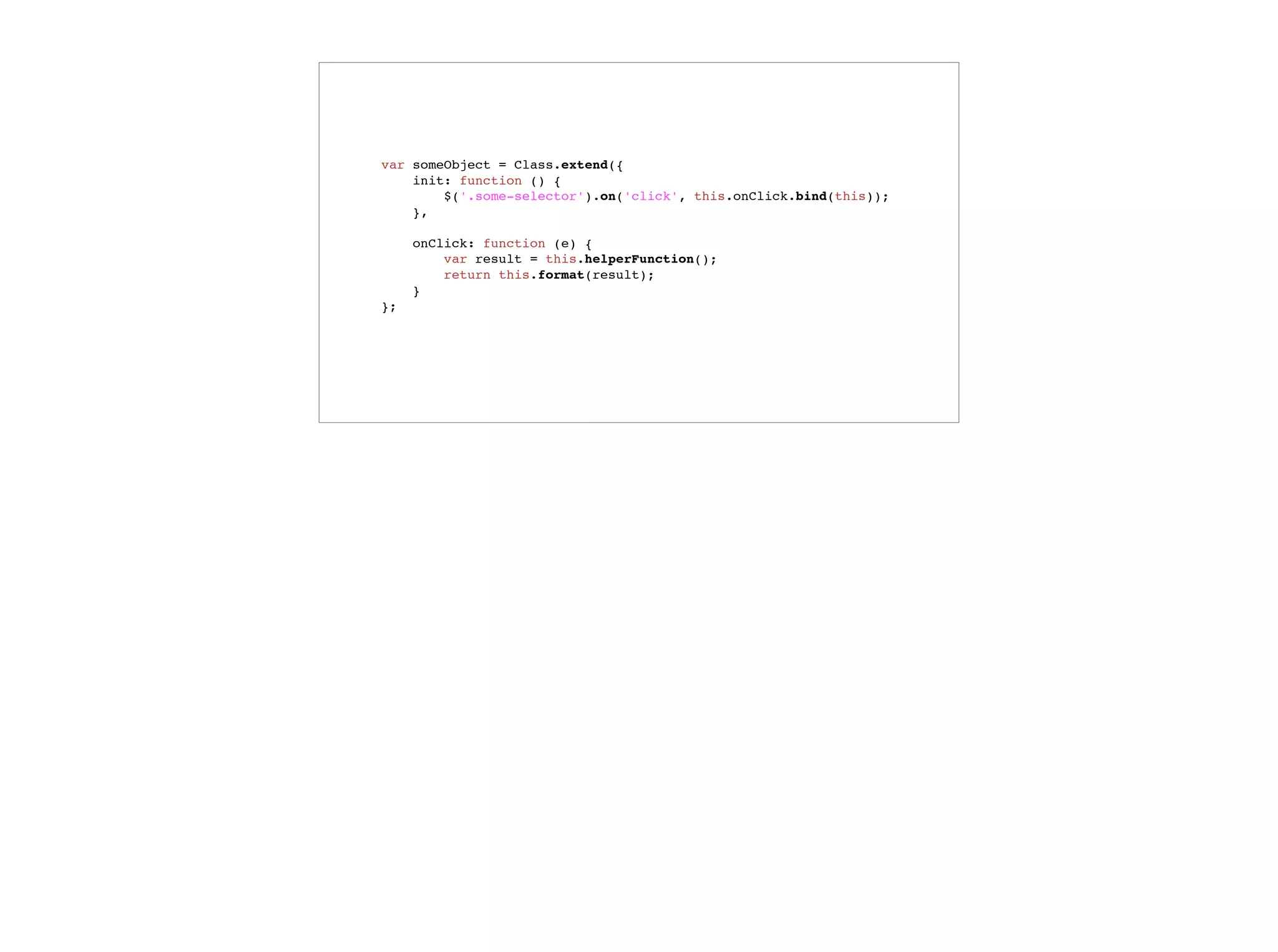 What happens when I invoke a
function?
colindecarlo@colindecarlo
• The Execution Context is created and placed on top of the execution stack
• this and arguments are declared and assigned
• Named formal parameters are declared and assigned
• Named functions are declared
 