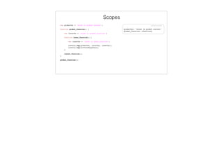 Function Expression
var function_expression = function () {
return "I'm a function expression!";
}
 