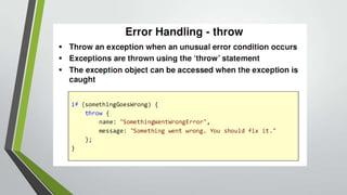 JavaScript Fundamentals | PPTX
