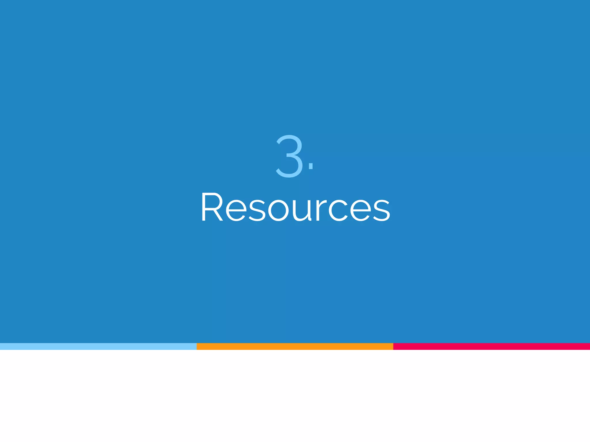 3.
Resources
 