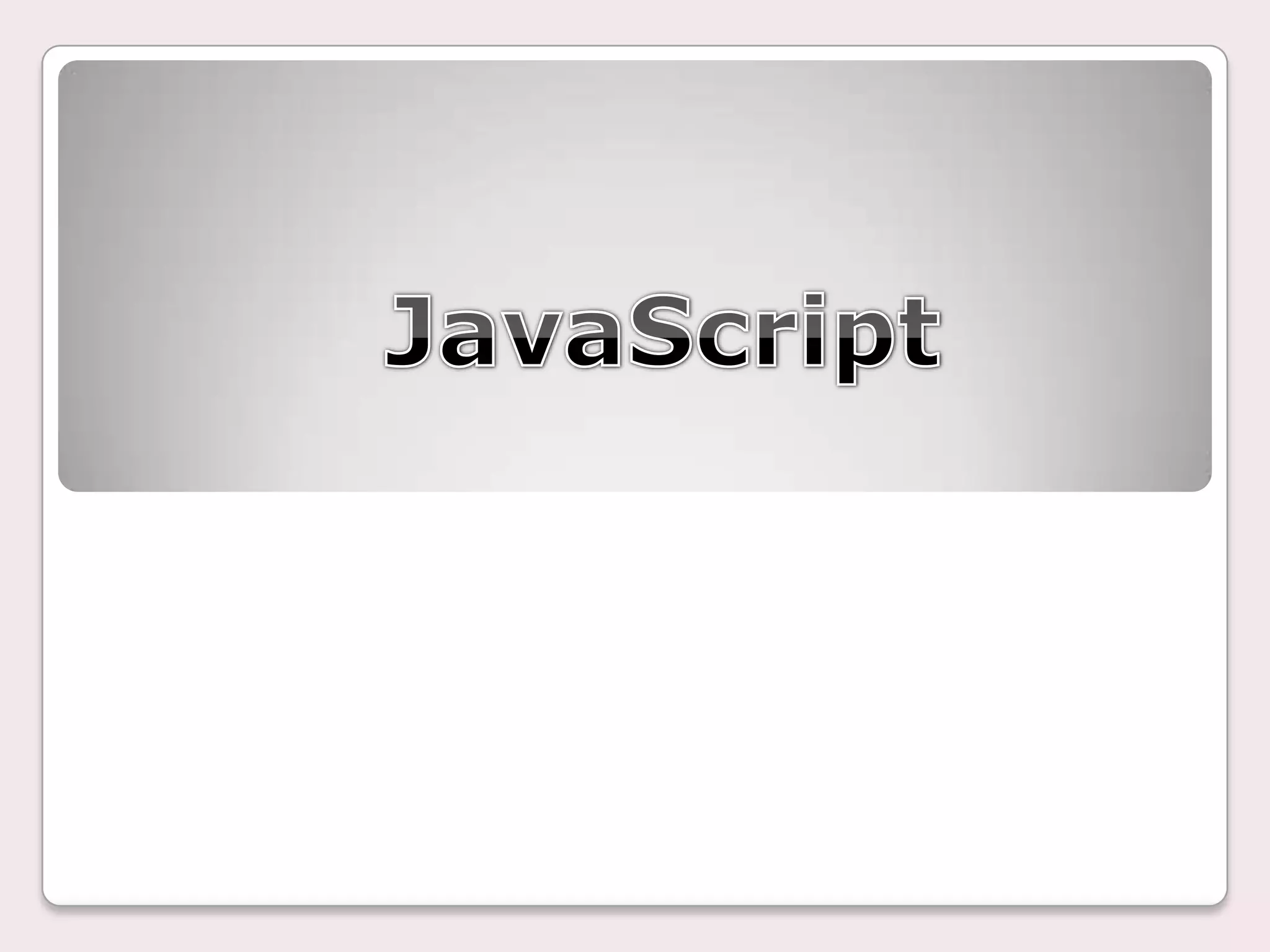 Javascript | PPT