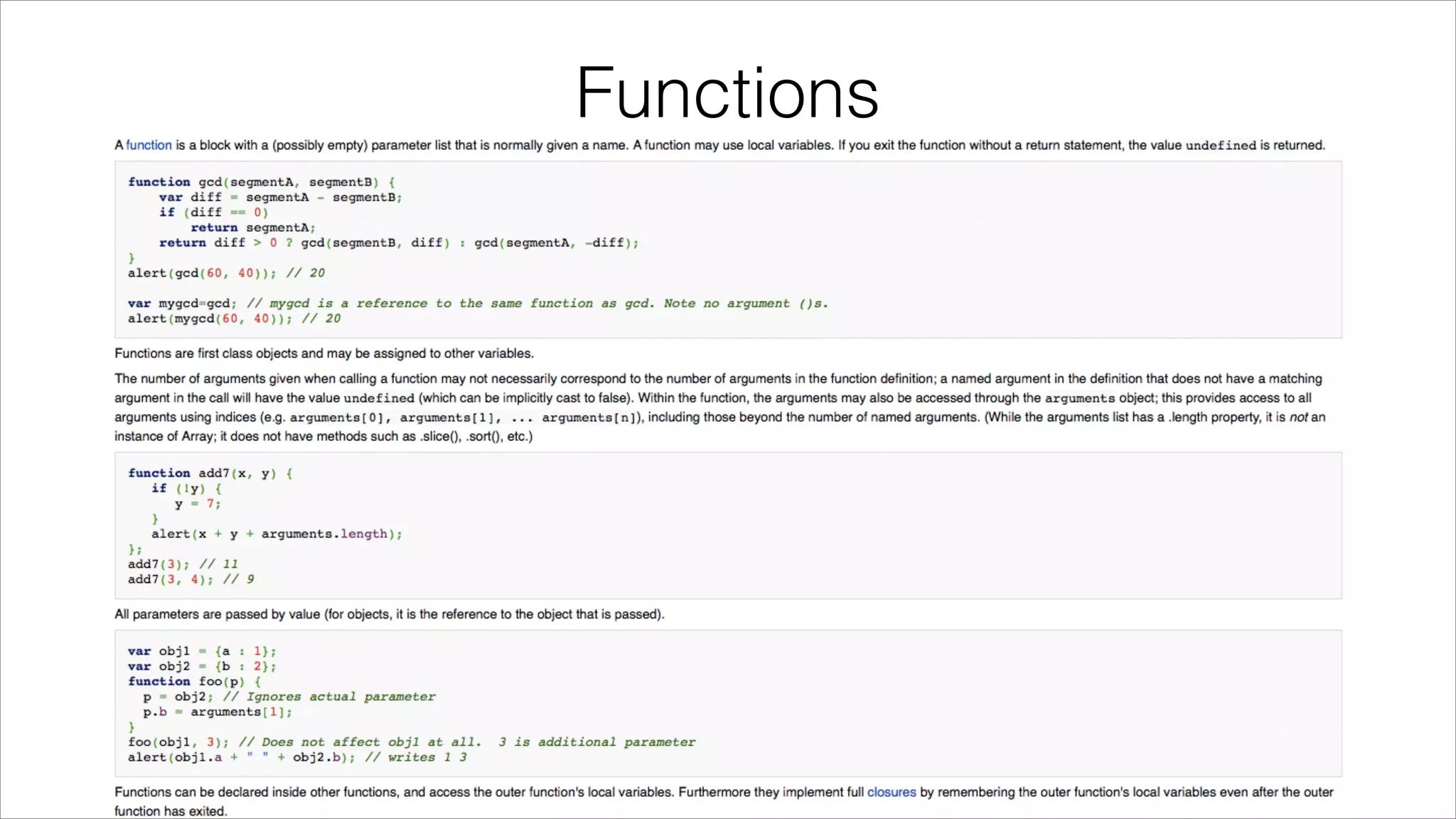 Functions

 