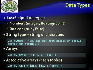 True False Table Javascript JavaScript lesson 1.pptx