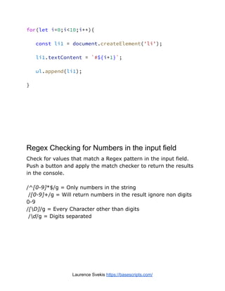 JavaScript Lessons 2023 | PDF