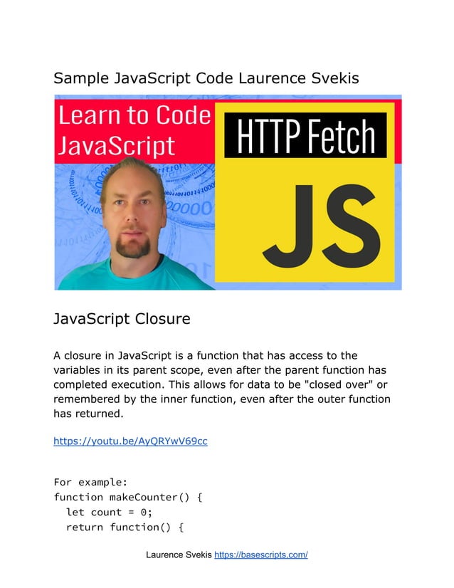 JavaScript Lessons 2023