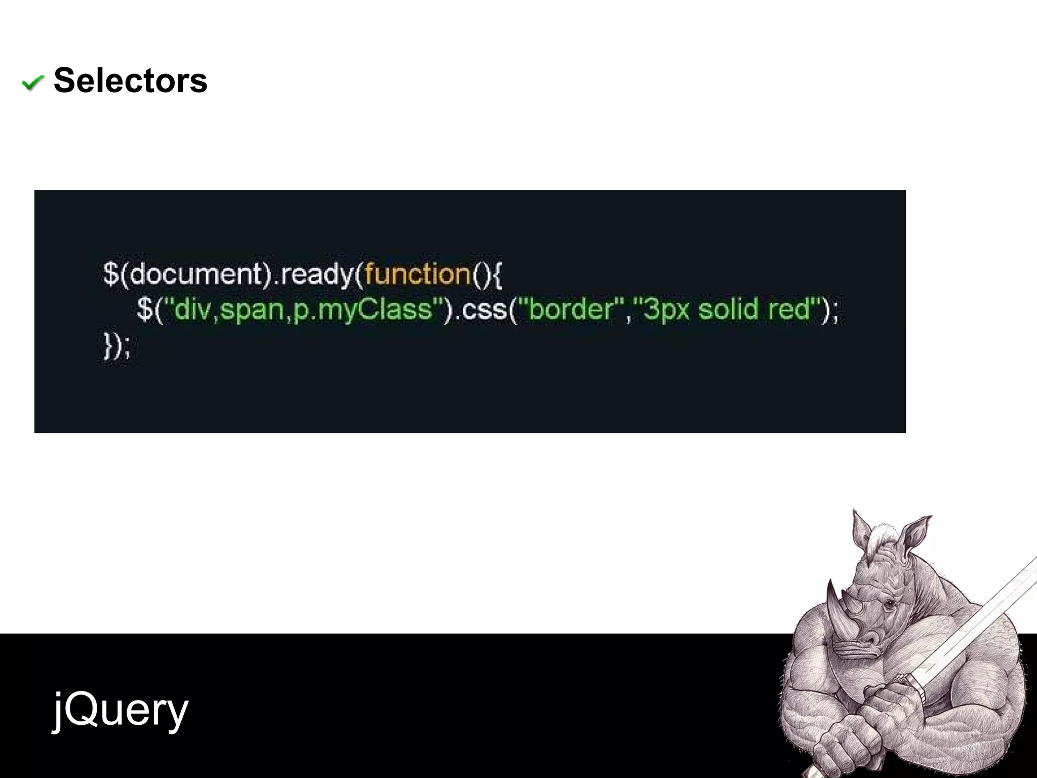 jQuery Selectors 