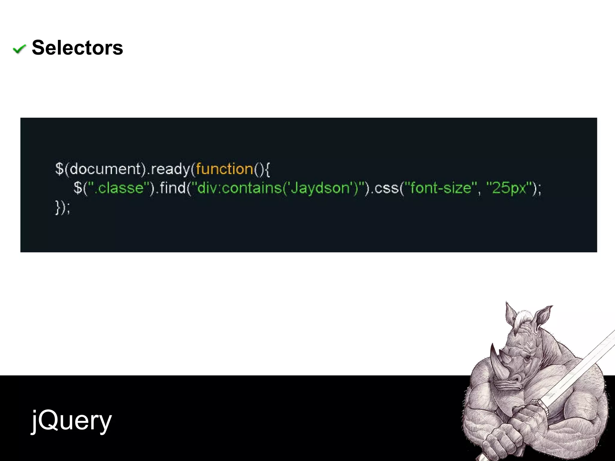 jQuery Selectors 