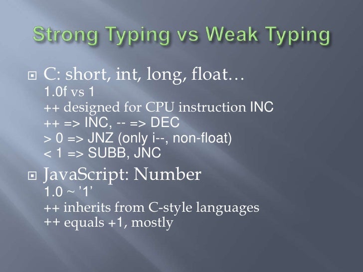 JavaScript Loop: Optimization of Weak Typing
