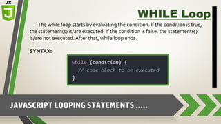 JavaScript Looping Statements | PPT