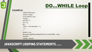 JavaScript Looping Statements | PDF