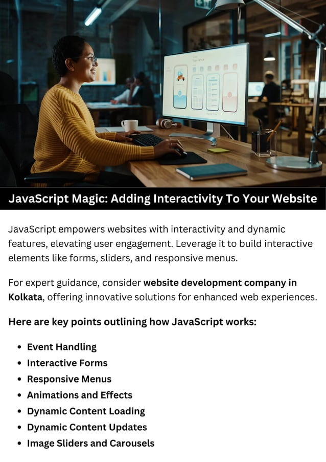 JavaScript Magic Adding Interactivity To Your Website. | PDF