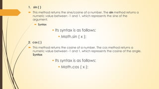 Javascript math boolean string date | PPTX