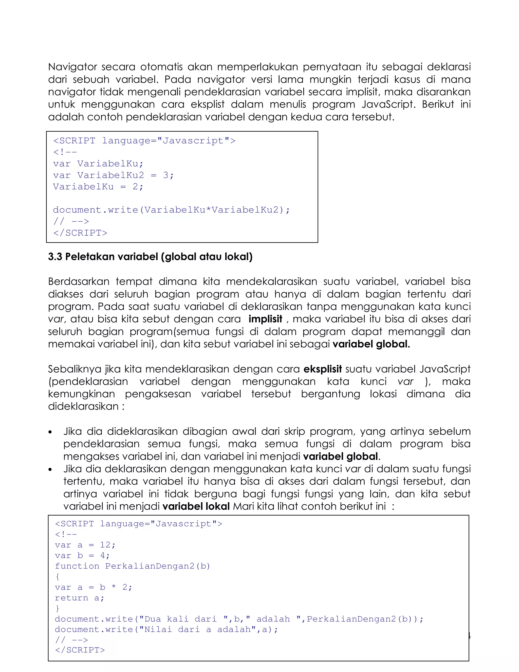 Java script modul | PDF