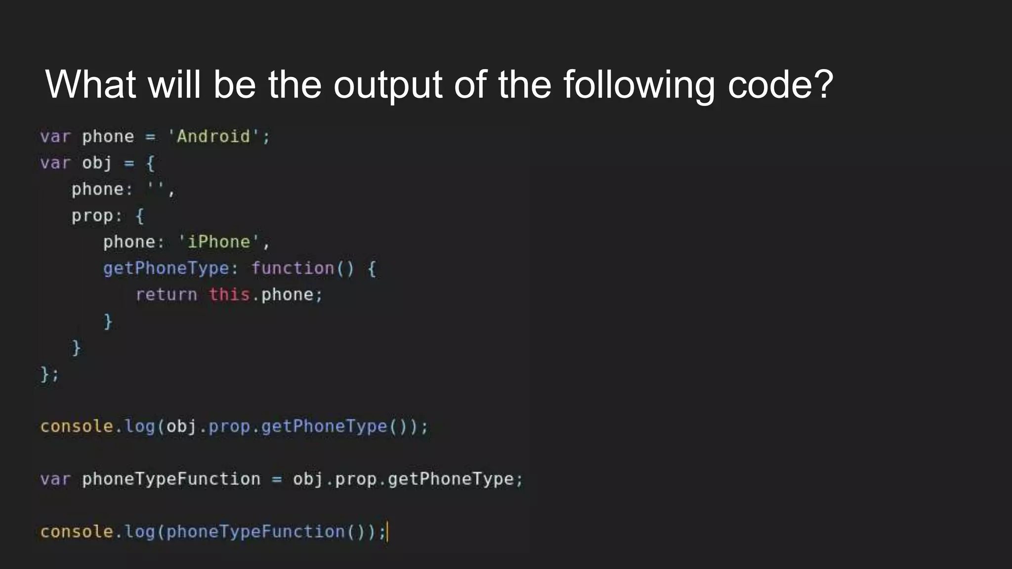 What will be the output of the following code?
 