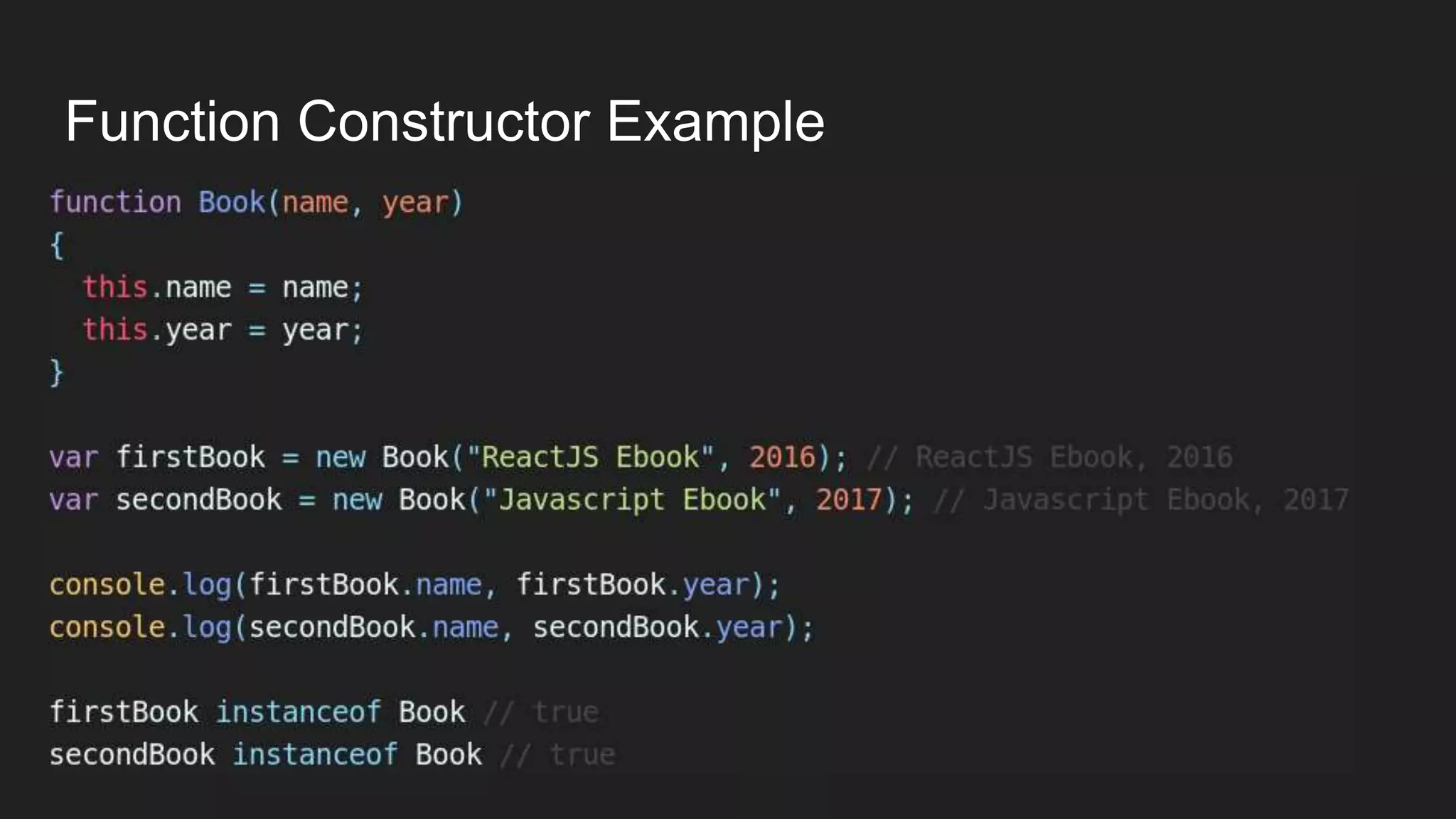 Function Constructor Example
 