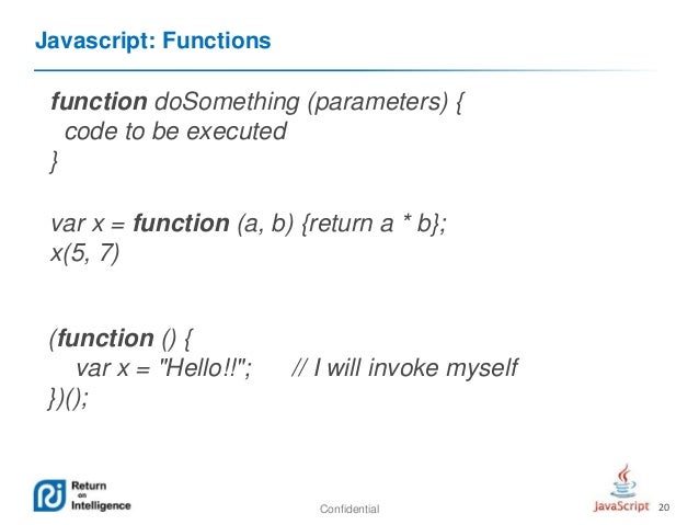 Java Script Overview