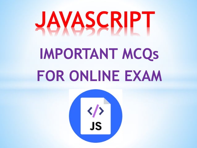Javascript MCQ | PPT