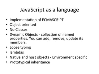 Javascript patterns | PPT