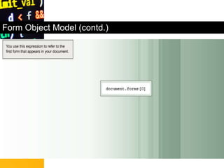Form Object Model (contd.)
 
