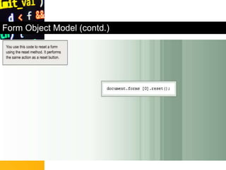 Form Object Model (contd.)
 