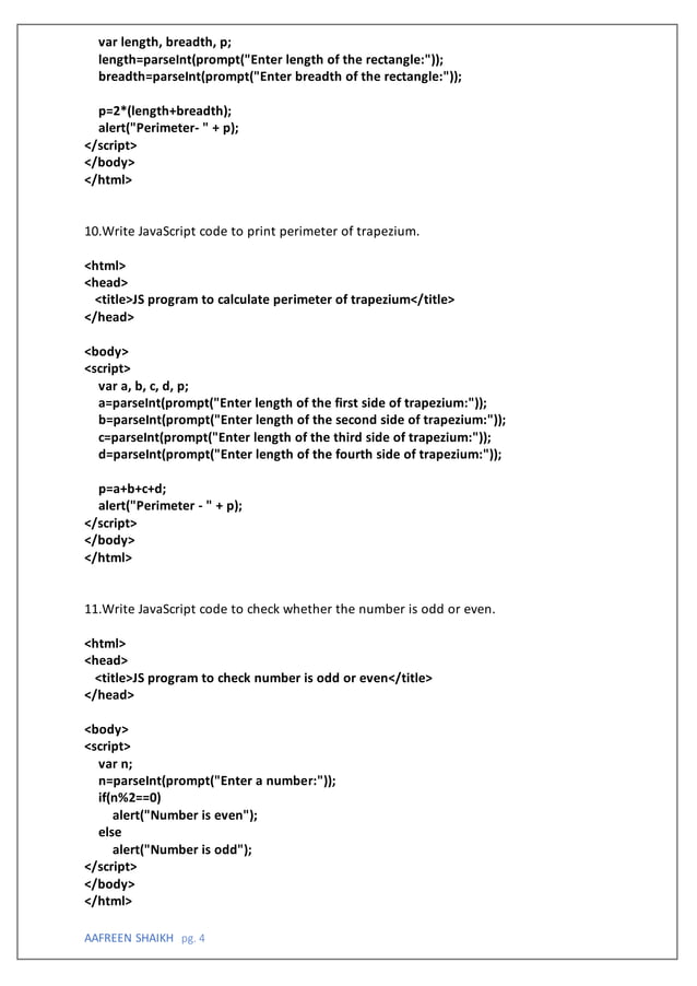 JAVASCRIPT PROGRAM.pdf | Programming Languages | Computing