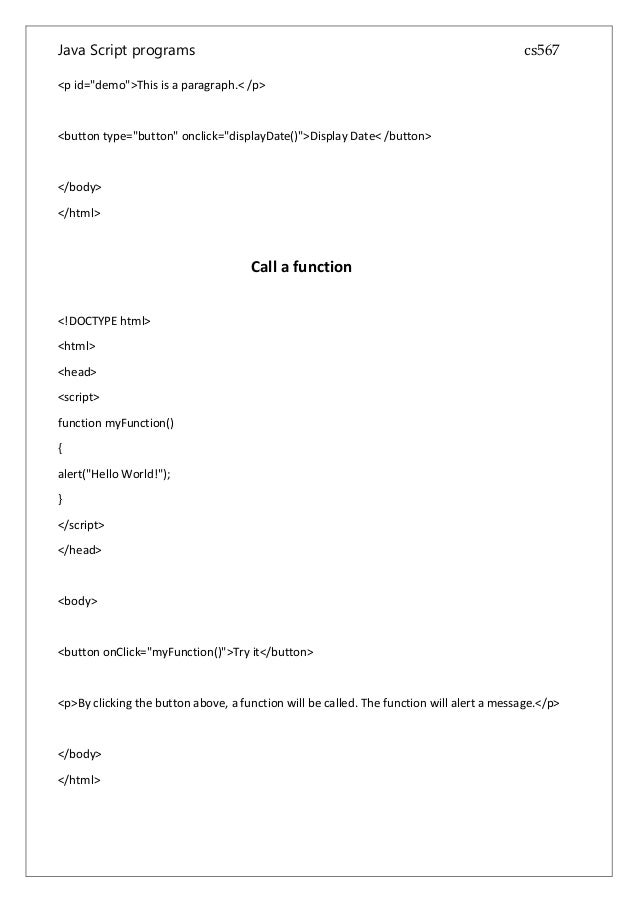 javascript onclick argument Java script programms javascript onclick argument Java script programms