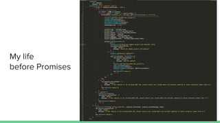 My life
before Promises
 