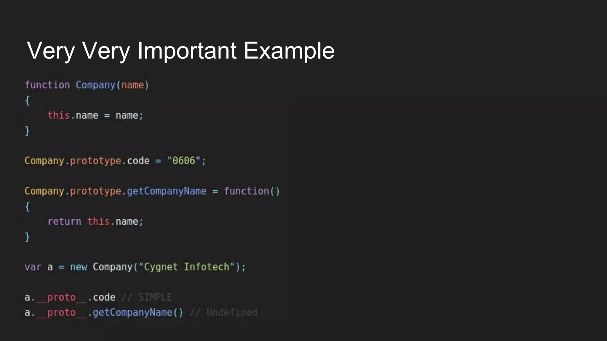 Very Very Important Example
 