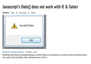 Javascripts new-date-does-not-work-on-ie-and-safari