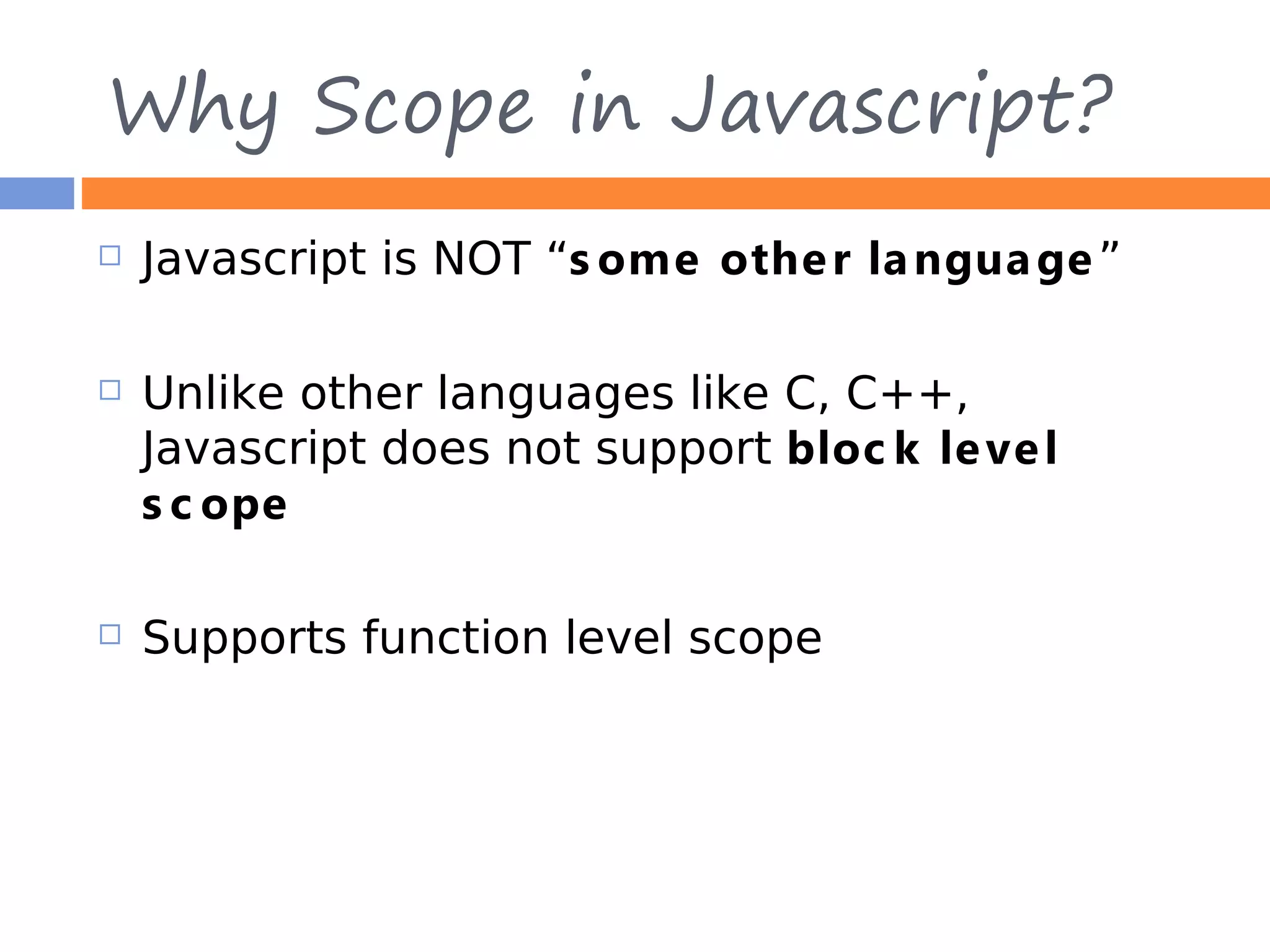 Javascript scoping | PPT | Free Download