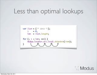 Less than optimal lookups




Wednesday, March 30, 2011
 